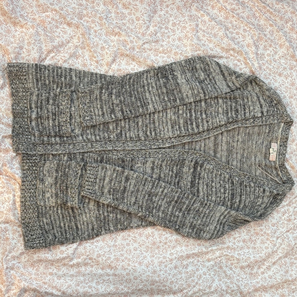 Pink Republic Heathered Gray Cardigan